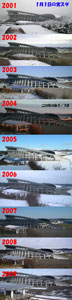 １月１日画像の変遷(2001-2009)